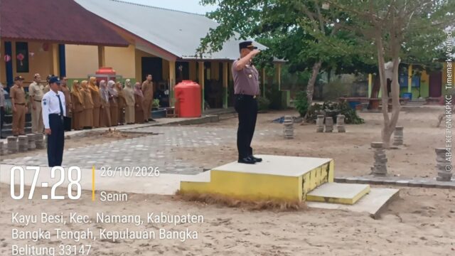 Kapolsek Desa Namang Ipda Dedi Imawansyah Pimpin Upacara Dismp 2 Kayu besi